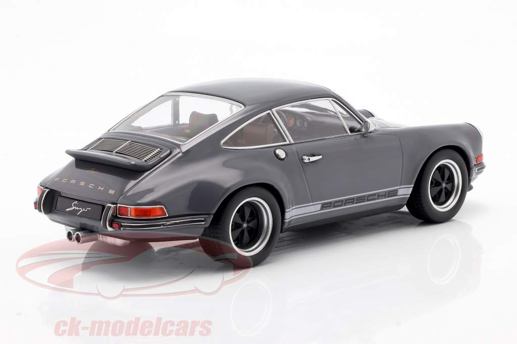 Singer Coupe Porsche 911 Modifica grigio scuro 1:18 KK-Scale