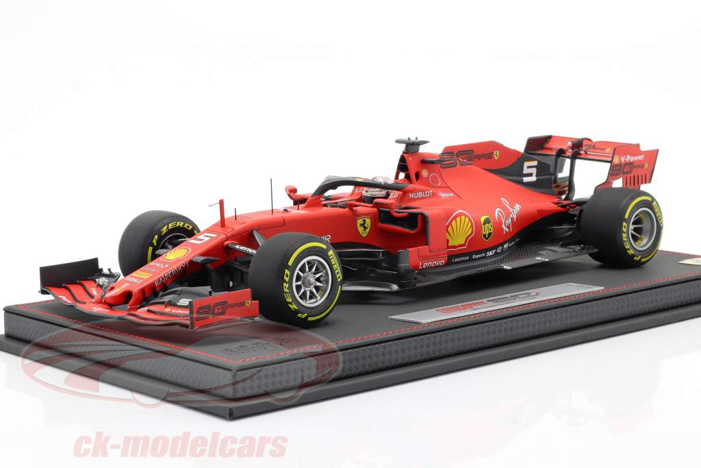 S. Vettel Ferrari SF90 #5 4e Belgisch GP formule 1 2019 Met Showcase 1:18 BBR