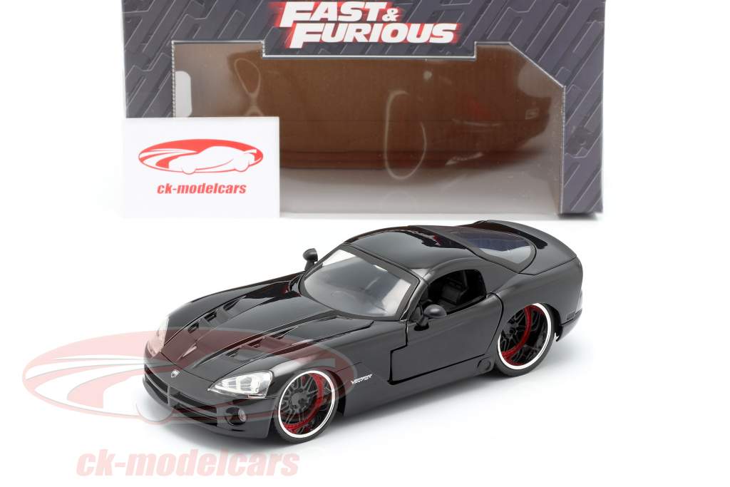 Letty's Dodge Viper SRT 10 电影 Fast and Furious 7 (2015) 黑 1:24 Jada Toys