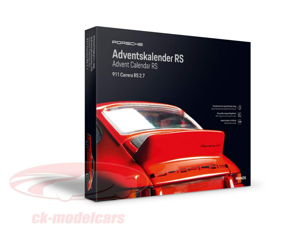 Porsche RS advent Calendar 2020: Porsche 911 Carrera RS 2.7 1:24 Franzis