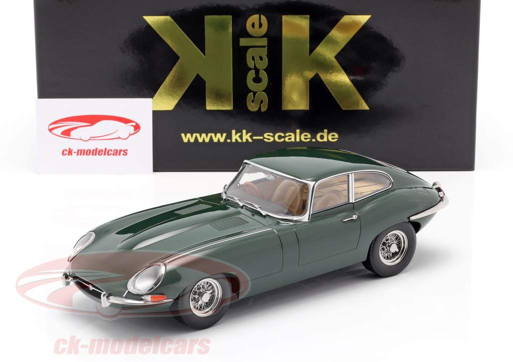 Kk Scale 1 18 Jaguar E Type Coupe Series 1 Rhd Year 1961 Dark Green Kkdc180433 Model Car Kkdc180433