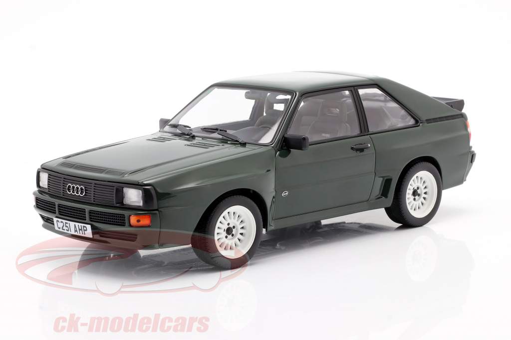 Audi Sport Quattro Anno di costruzione 1985 verde scuro 1:18 Norev
