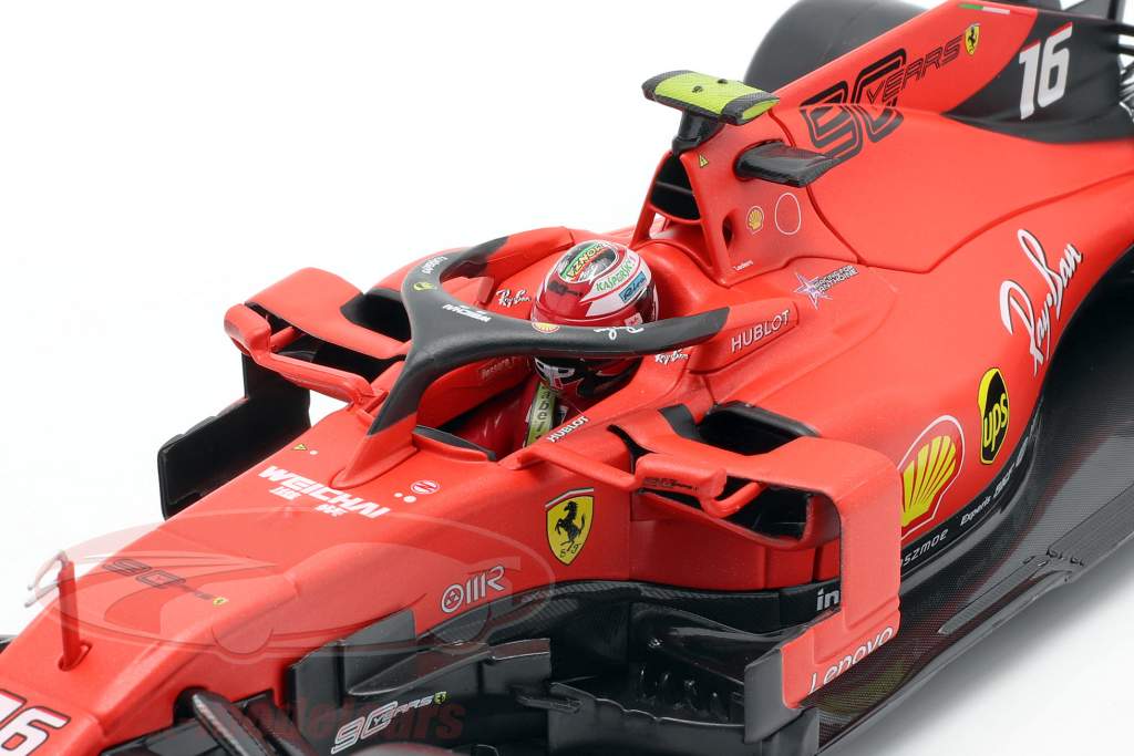 Charles Leclerc Ferrari SF90 #16 Gagnant italien GP formule 1 2019 1:18 Bburago