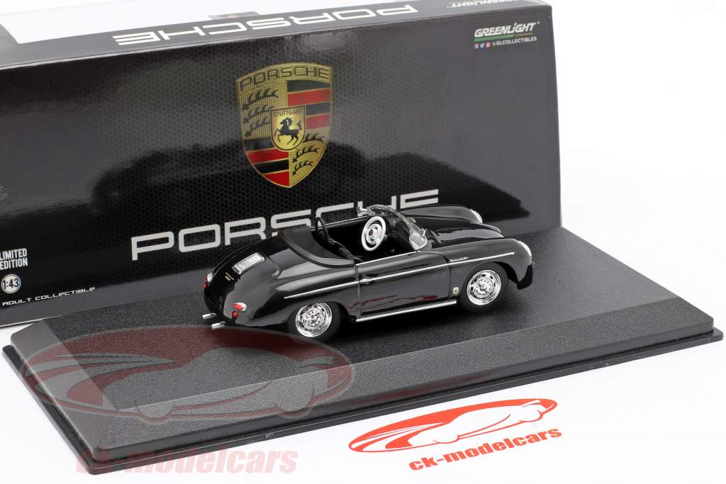 Porsche 356 Speedster Super Open Top Año de construcción 1958 negro 1:43 Greenlight