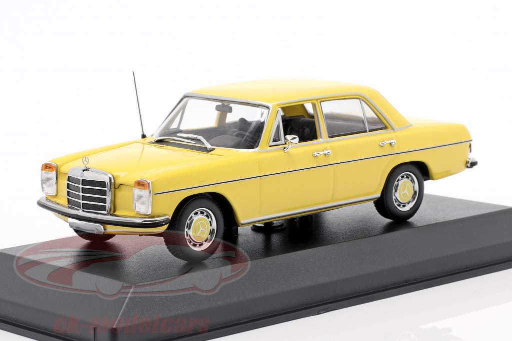Mercedes-Benz 200 (W114/115) Ano de construção 1968 amarelo 1:43 Minichamps