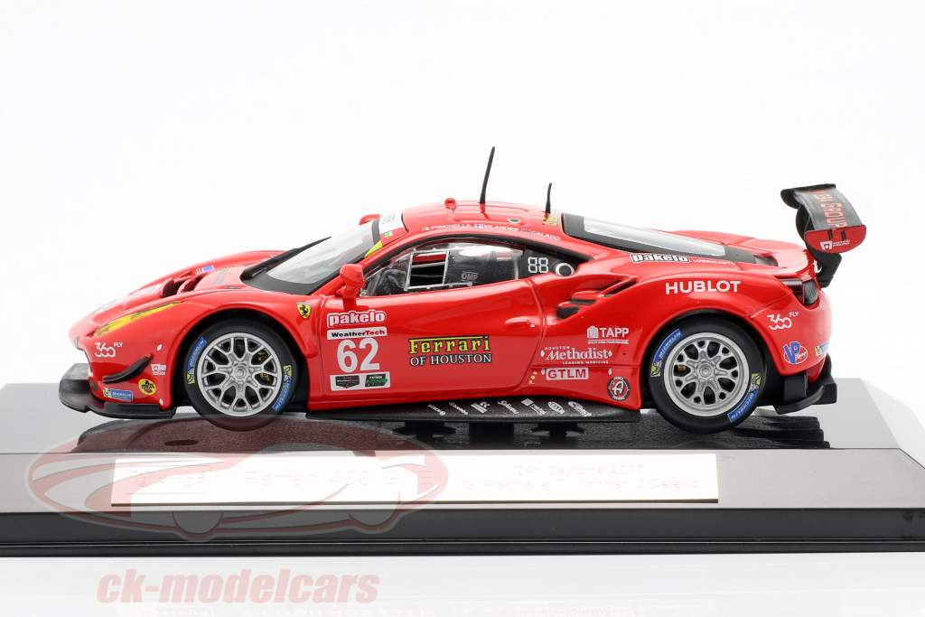 Bburago 1:43 Ferrari 488 GTE #62 7th 24h Daytona 2017 Fisichella 