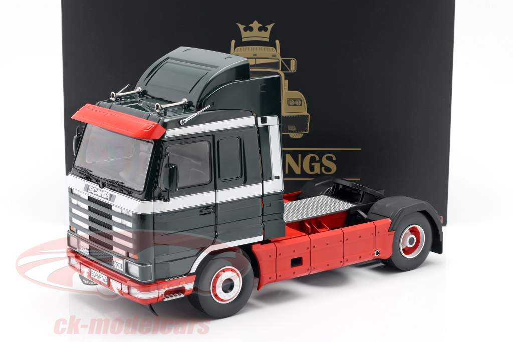 Scania 143 Streamline Truck Zugmaschine dunkelgrün weiss 1:18 Road Kings