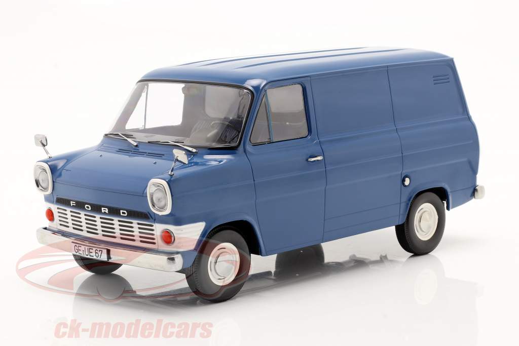 Ford Transit MK1 Lieferwagen Baujahr 1965 blau 1:18 KK-Scale