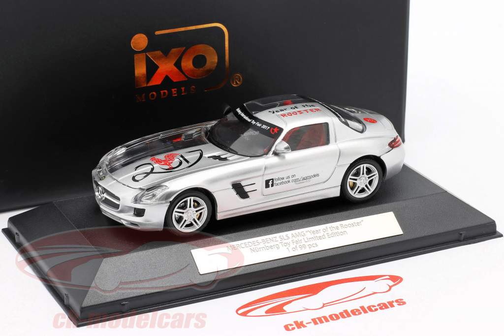 Ixo 1 43 Mercedes Benz Sls Amg Year Of The Rooster Toyfair Nurnberg 2017 Silver Ixo2017 Model Car Ixo2017