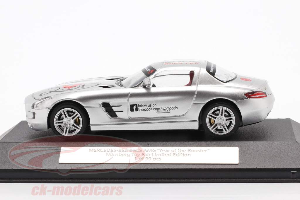 Ixo 1 43 Mercedes Benz Sls Amg Year Of The Rooster Toyfair Nurnberg 2017 Silver Ixo2017 Model Car Ixo2017