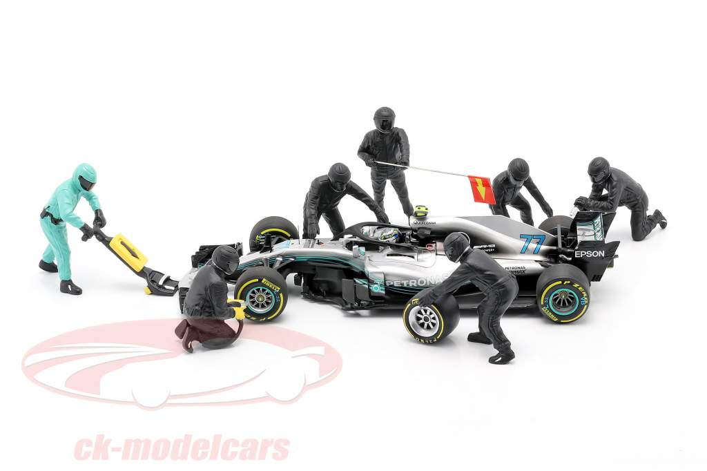 Formula 1 Pit crew characters set #1 Team Black 1:18 American Diorama