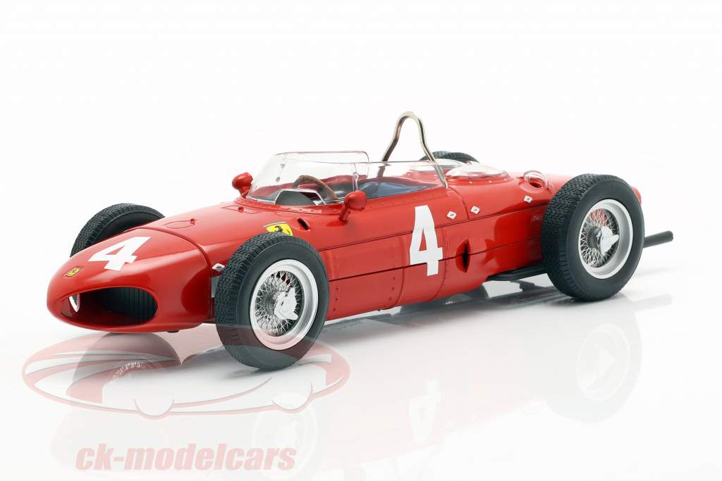 Graf Berghe v. Trips Ferrari 156 Sharknose #4 vinder Britisk GP F1 1961 1:18 CMR