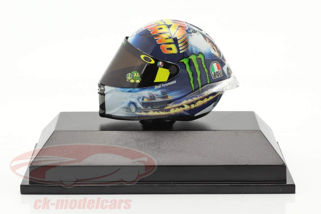 Valentino Rossi MotoGP Misano 2018 AGV capacete 1:8 Minichamps