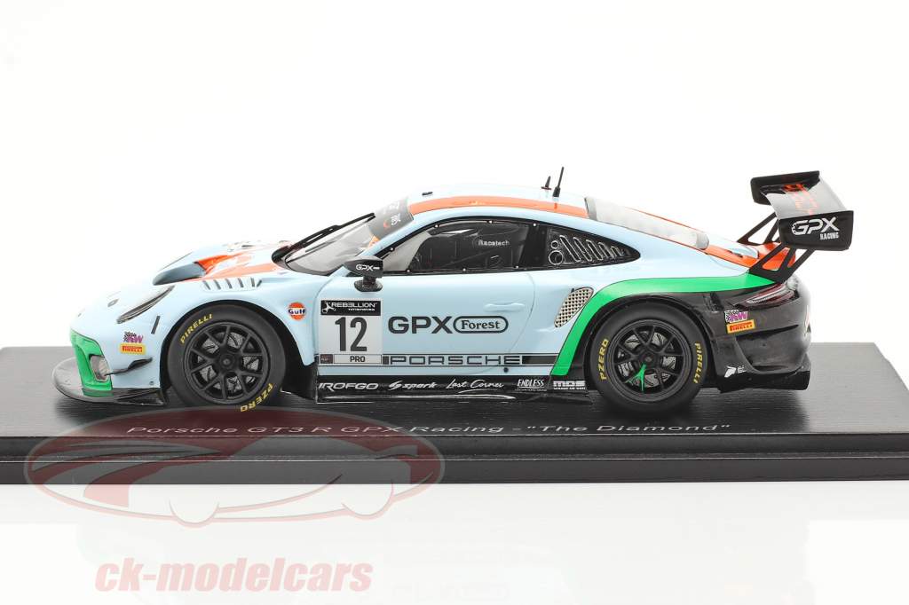Porsche 911 991 GT3 R GPX Gulf Racing # 12 GT Test Paul Ricard 2020 1:43 Spark