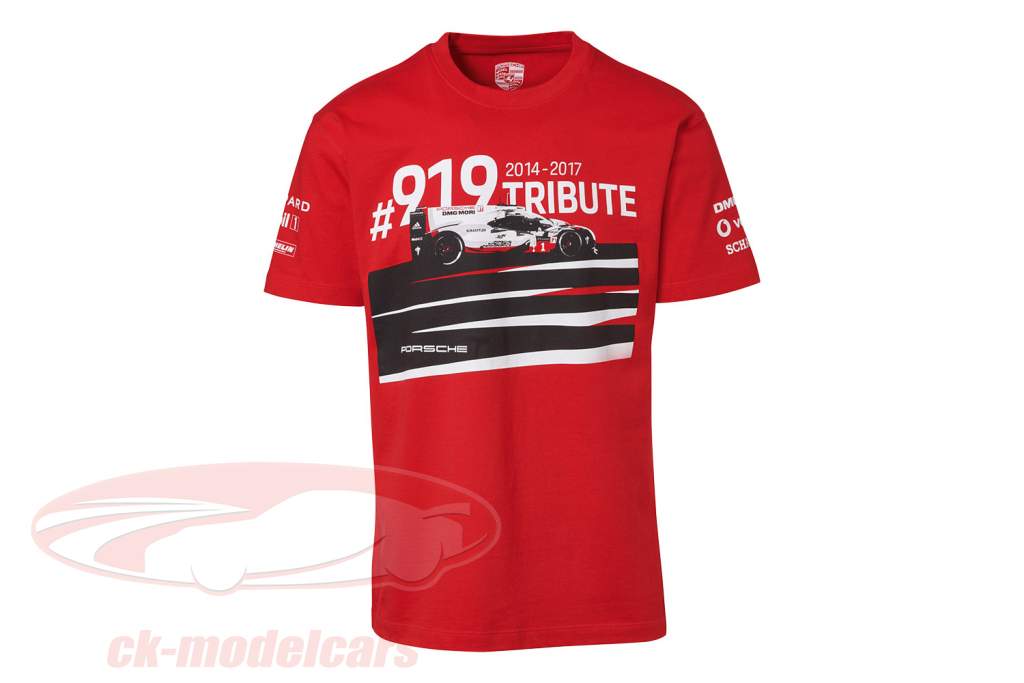 T-Shirt Porsche 919 Tribute rood