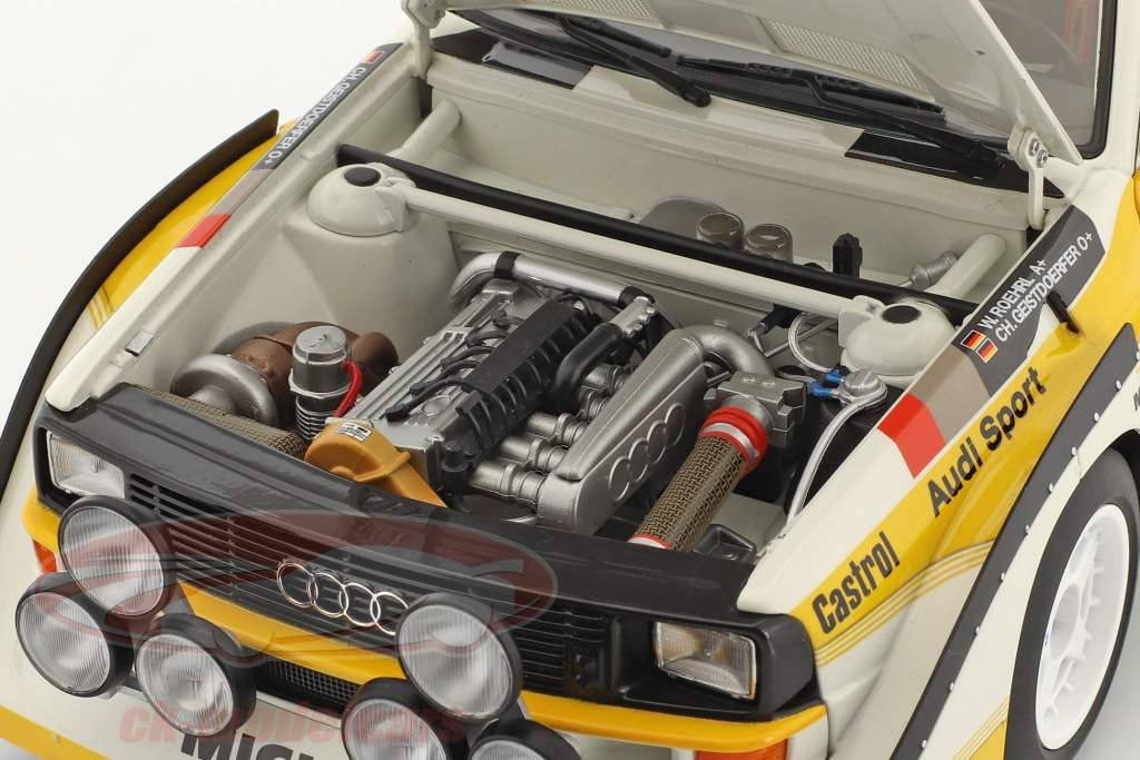 Audi Sport Quattro S1 #5 Gagnant Rallye SanRemo 1985 Röhrl, Geistdörfer 1:18 AUTOart