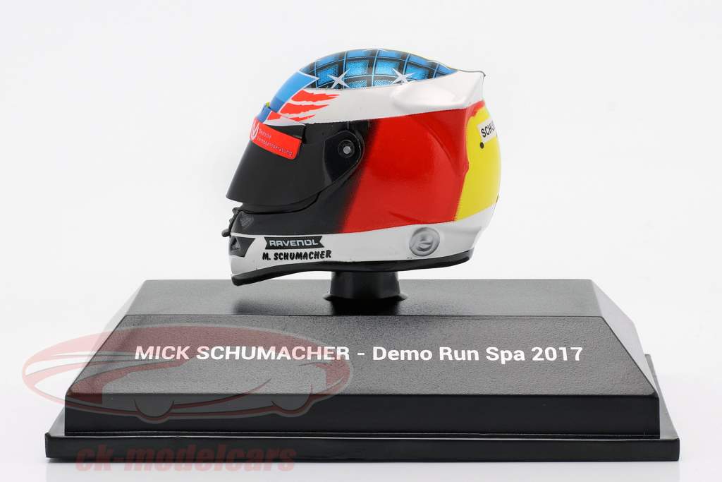 Mick Schumacher Benetton B194 #5 Demo Run GP Spa formula 1 2017 helmet 1:8 Minichamps