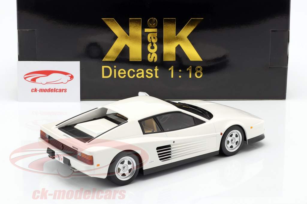 Ferrari Testarossa Monospecchio US-Version Baujahr 1984 weiß 1:18 KK-Scale