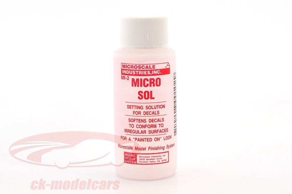 Microscale 液体环境解为标签/ 贴花30ml MI-2 / Microsol 模型汽车MI-2