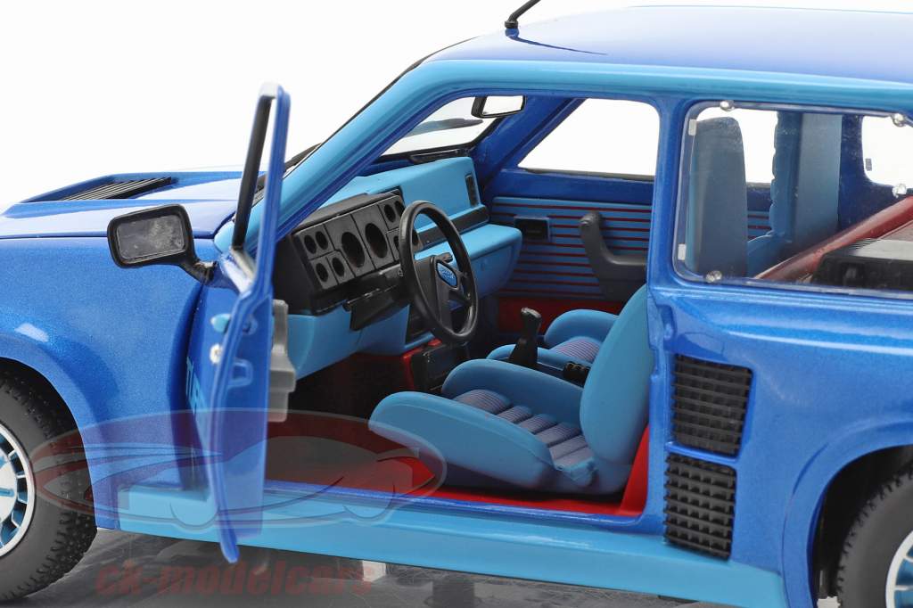 2-Car Set Renault R5 Turbo & Renault R8 Gordini blauw 1:18 Solido