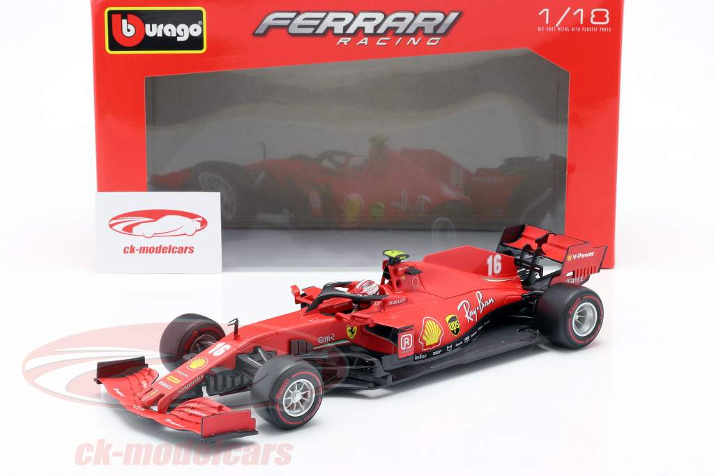 Charles Leclerc Ferrari SF1000 #16 第二名 奥地利人 GP 式 1 2020 1:18 Bburago