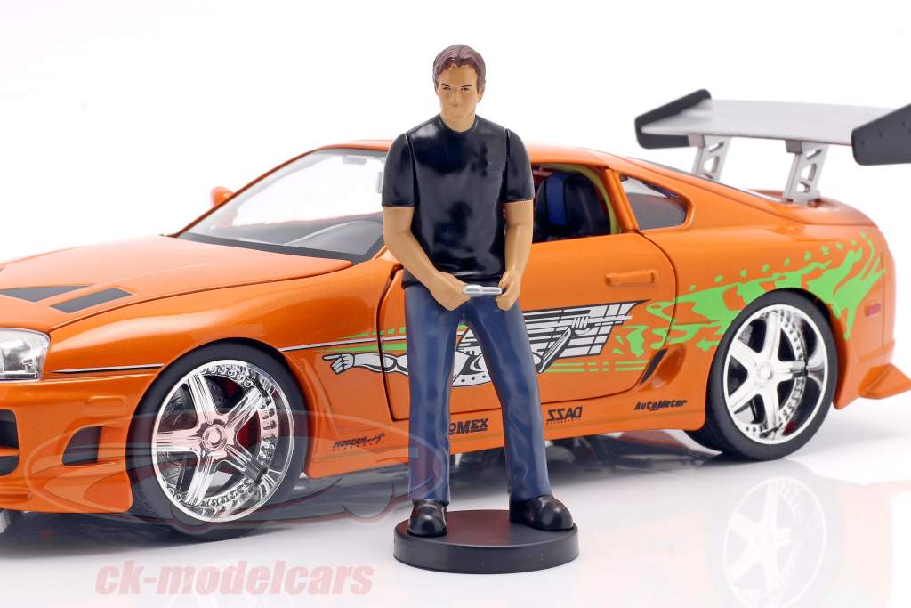 Brian's Toyota Supra 1995 Film Fast & Furious (2001) Med figur 1:18 Jada Toys