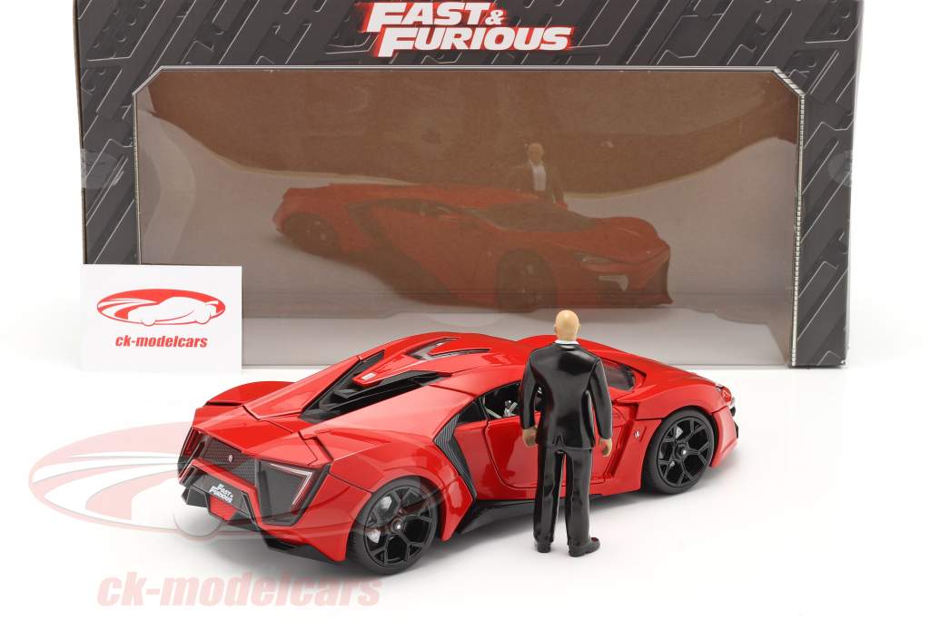 Dom's Lykan Hypersport 2014 Fast & Furious 7 (2015) with figure 1:18 Jada Toys