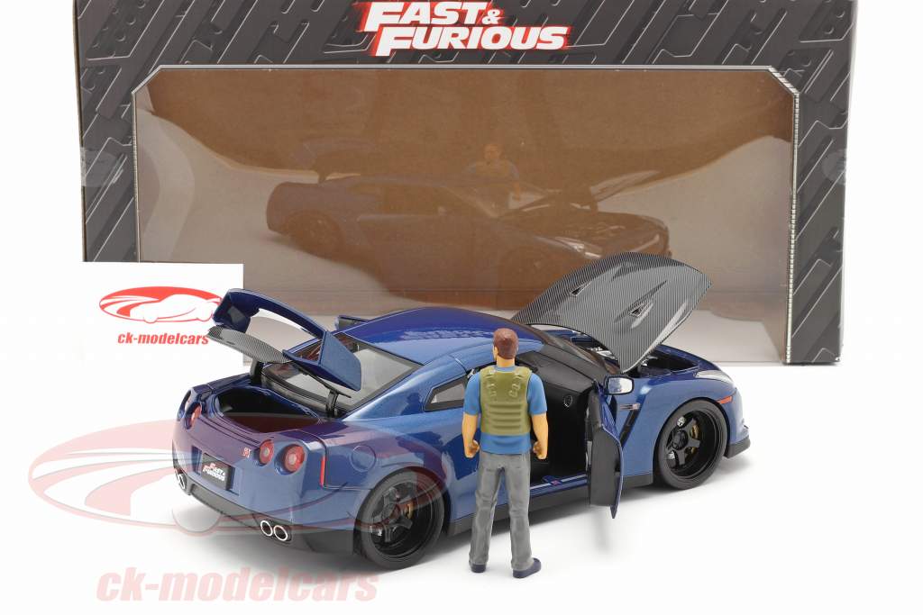 Brian's Nissan GT-R (R35) 2009 Fast & Furious 7 (2015) Con figura 1:18 Jada Toys