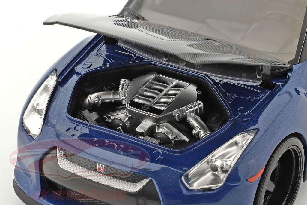 Brian's Nissan GT-R (R35) 2009 Fast & Furious 7 (2015) mit Figur 1:18 Jada Toys