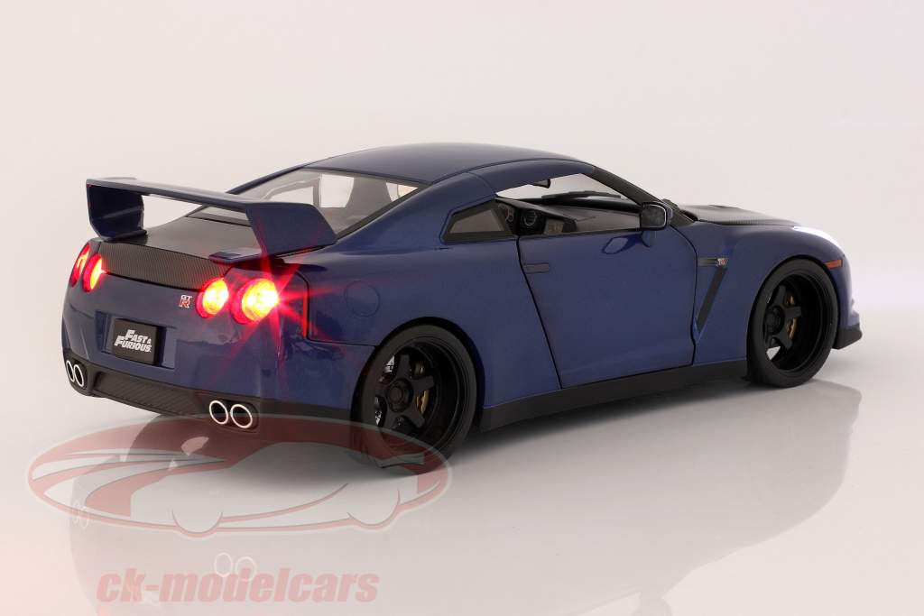 Brian's Nissan GT-R (R35) 2009 Fast & Furious 7 (2015) Avec figure 1:18 Jada Toys