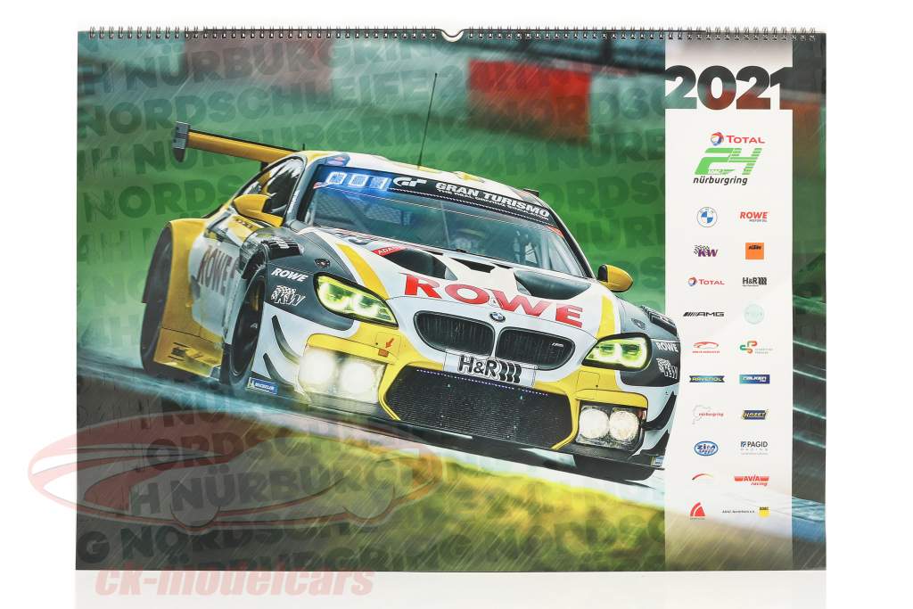 24h Nürburgring kalender 2021  67 x 42 cm / gruppe C Motorsport forlagsvirksomhed