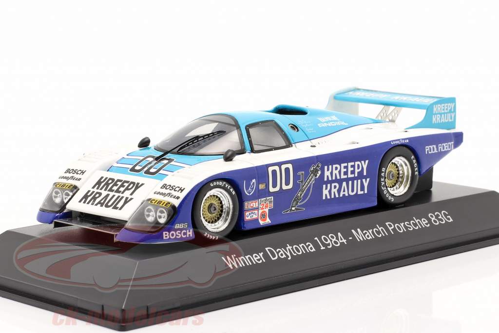 Marzo Porsche 83G #00 Winner 24 di Daytona 1984 Kreepy Krauly corsa 1:43 Spark