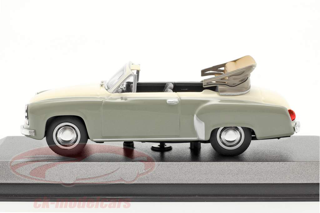 Wartburg 311 Cabriolet Baujahr 1958 grau / weiß 1:43 Minichamps