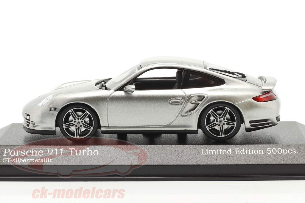 Porsche 911 (997) Turbo Anno di costruzione 2006 Argento GT metallico 1:43 Minichamps