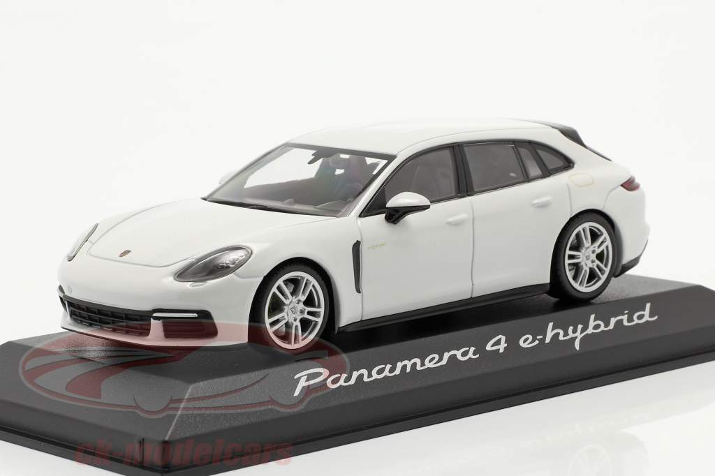 Porsche Panamera 4 E-Hybrid wit 1:43 Minichamps