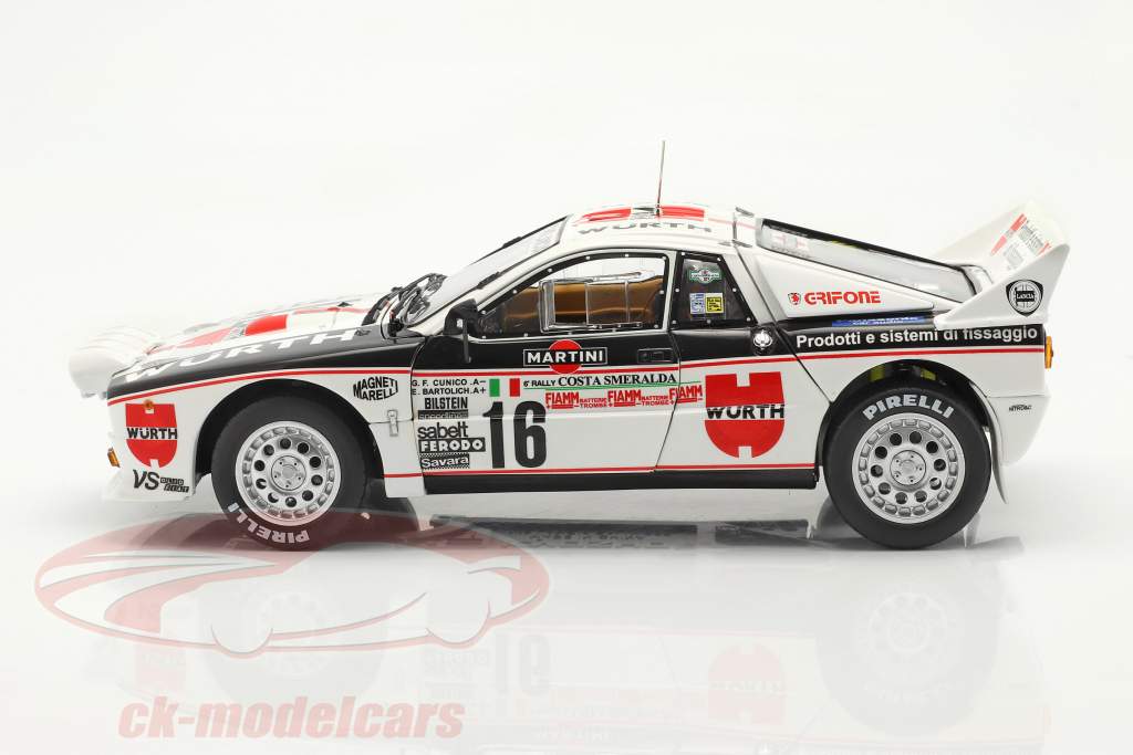 Lancia 037 Rally #16 3位 Rallye Costa Smeralda 1983 Cunico, Bartolich 1:18 Kyosho