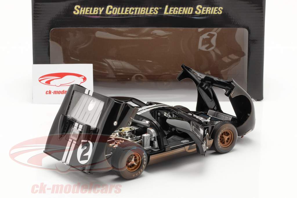 Ford GT40 MK II #2 Ganador 24h LeMans 1966 Dirty Version 1:18 ShelbyCollectibles