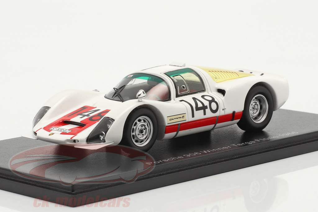 Porsche 906 #148 winnaar Targa Florio 1966 Mairesse, Müller 1:43 Spark