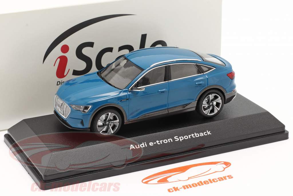 iScale 1:43 Audi e-tron Sportback year 2020 antigua blue 4300103 