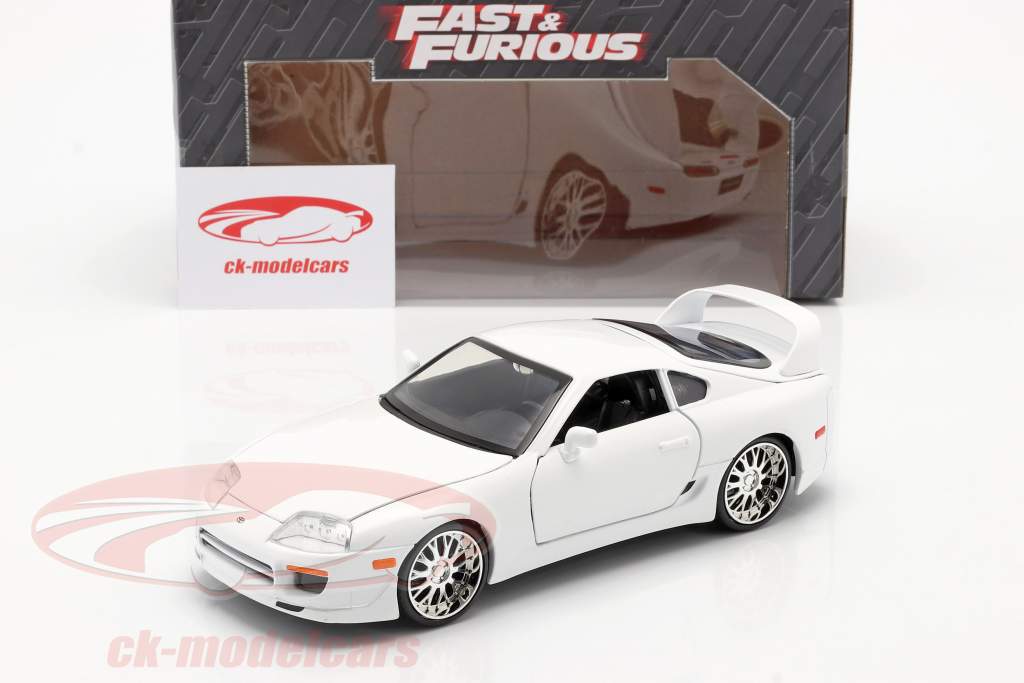 Brian´s Toyota Supra da il film Fast and Furious 7 2015 bianco 1:24 Jada Toys