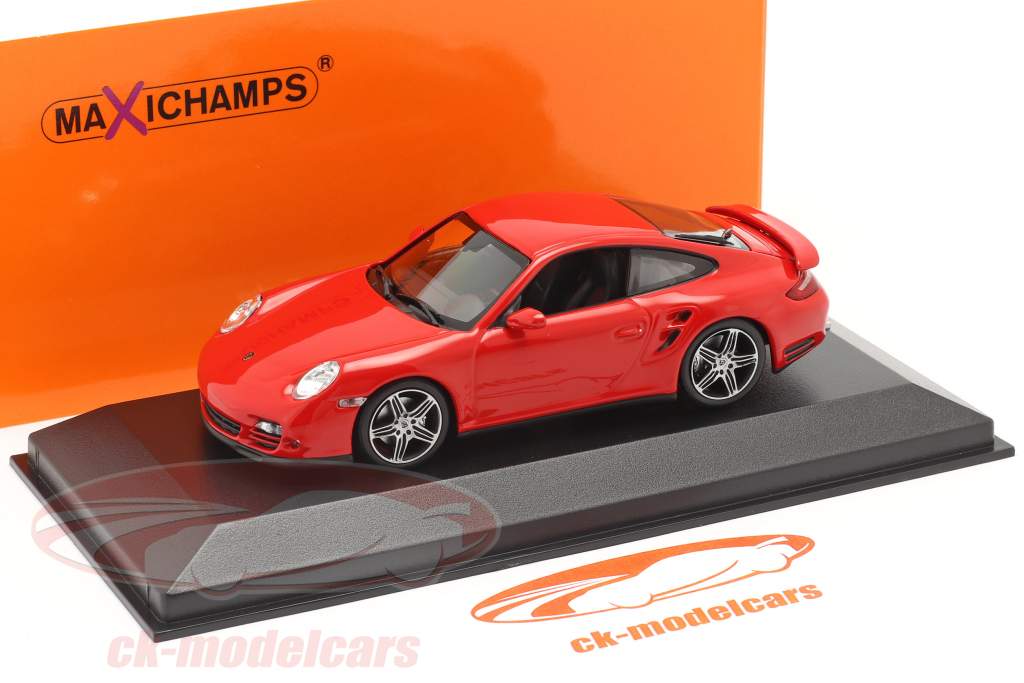 Porsche 911 (997) Turbo year 2006 red 1:43 Minichamps