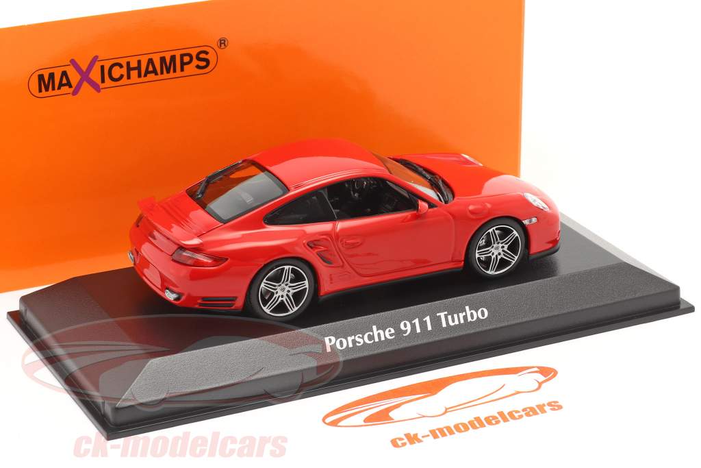 Porsche 911 (997) Turbo Ano de construção 2006 vermelho 1:43 Minichamps
