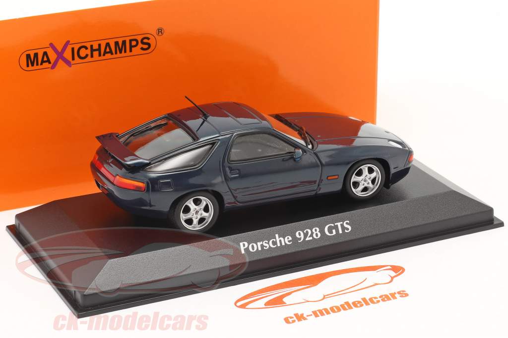 Porsche 928 GTS 建设年份 1991 蓝绿 金属的 1:43 Minichamps
