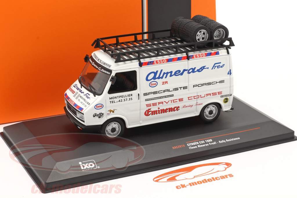 Citroën C35 Avec Remorque 1/18 Otto – Pack Rallye OT374 – Neuf Sous Blister