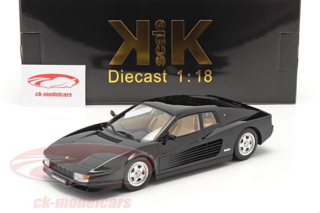 Ferrari Testarossa Año de construcción 1986 negro 1:18 KK-Scale