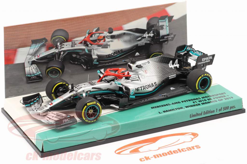 L. Hamilton Mercedes-AMG F1 W10 #44 Mônaco GP F1 Campeão mundial 2019 1:43 Minichamps