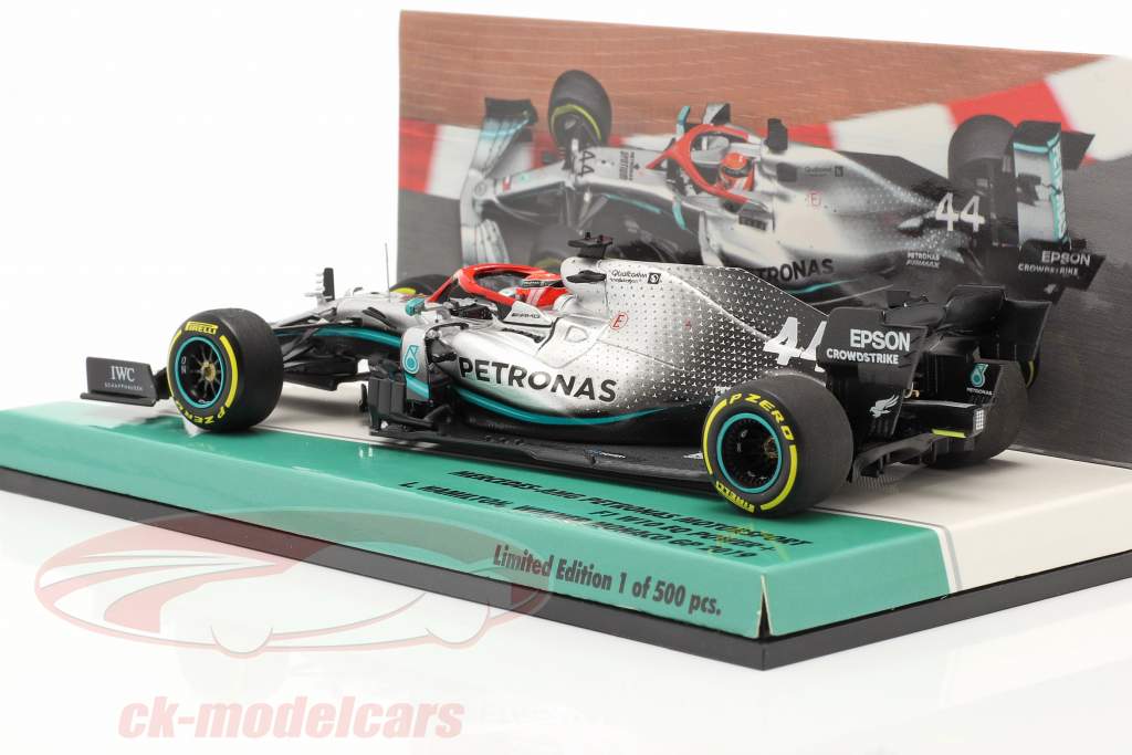 L. Hamilton Mercedes-AMG F1 W10 #44 Mônaco GP F1 Campeão mundial 2019 1:43 Minichamps