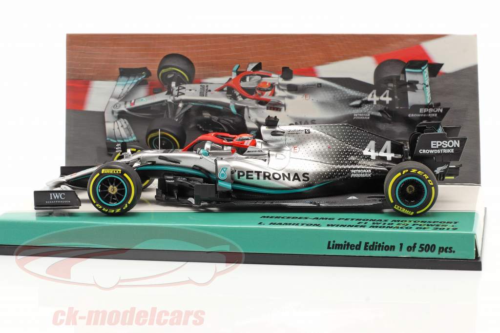 L. Hamilton Mercedes-AMG F1 W10 #44 Monaco GP F1 Wereldkampioen 2019 1:43 Minichamps