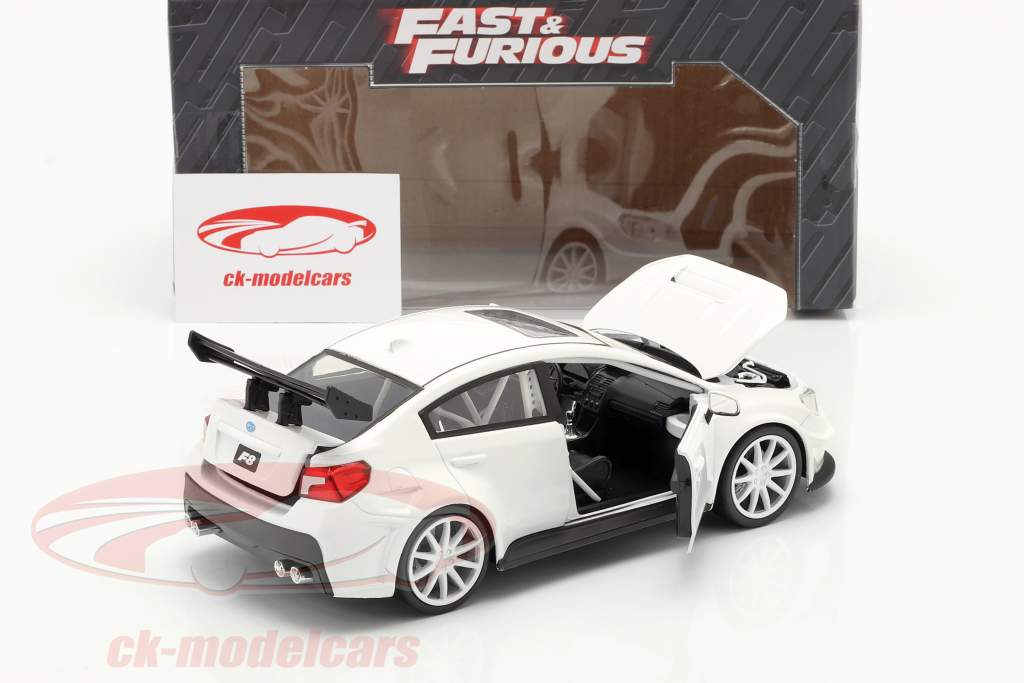 Mr. Little Nobody's Subaru WRX STI Fast and Furious 8 blanc 1:24 Jada Toys