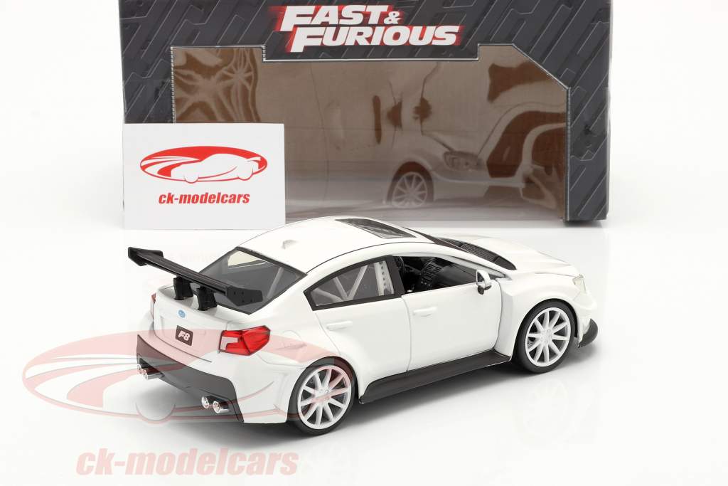 Mr. Little Nobody's Subaru WRX STI Fast and Furious 8 branco 1:24 Jada Toys